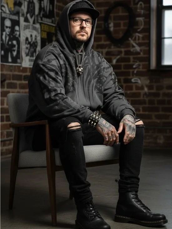 Stay Cold Apparel NECROBLADE Oversized Hoodie Size Large NWT SOLD OUT! - Picture 11 of 13